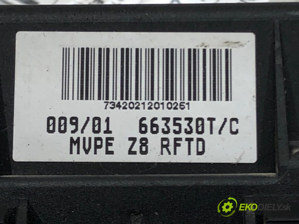 PEUGEOT 607 (9D, 9U) 2000 - 2022    2.0 HDI 100 kW [136 KM] olej napędowy 2005 - 2011  Odpor, rezistor kúrenia vzduchu 663530T (Odpory (rezistory) kúrenia)