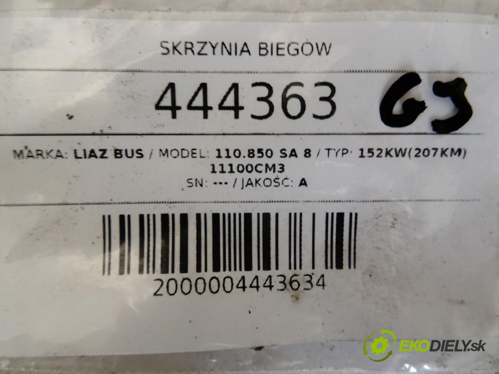 LIAZ 110.850 SA 8    152kW(207KM) 11100cm3  Prevodovka  (Prevodovky)