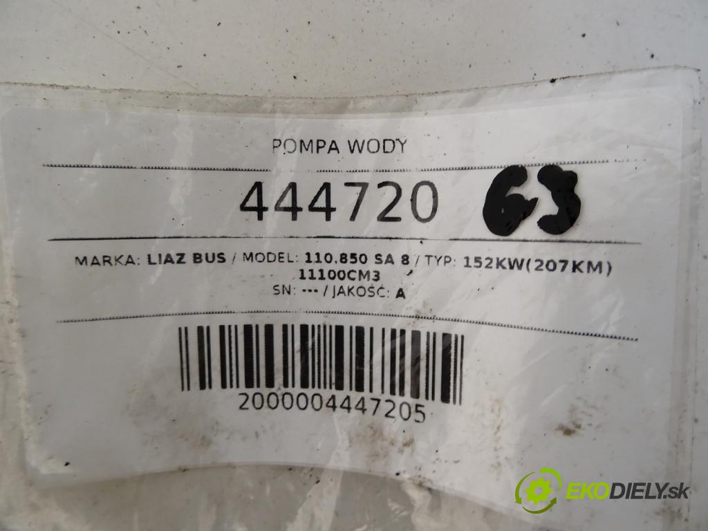 LIAZ 110.850 SA 8    152kW(207KM) 11100cm3  Pumpa vody  (Vodné pumpy)