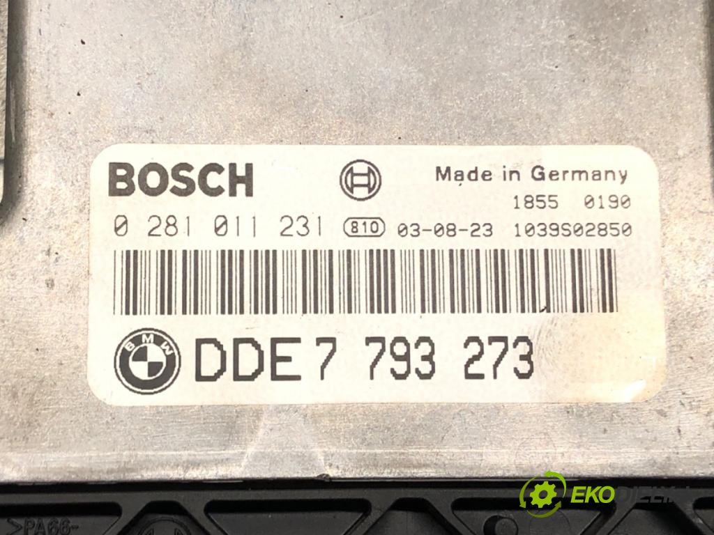 BMW 7 (E65, E66, E67) 2001 - 2009    730 d 160 kW [218 KM] olej napędowy 2002 - 2005  riadiaca jednotka Motor 0281011231 (Riadiace jednotky)