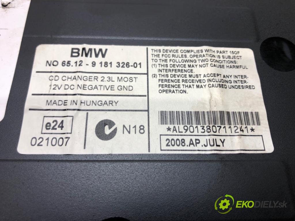 BMW 1 (E87) 2003 - 2013    118 d 105 kW [143 KM] olej napędowy 2007 - 2011  měnič CD 9181326 (CD měniče)