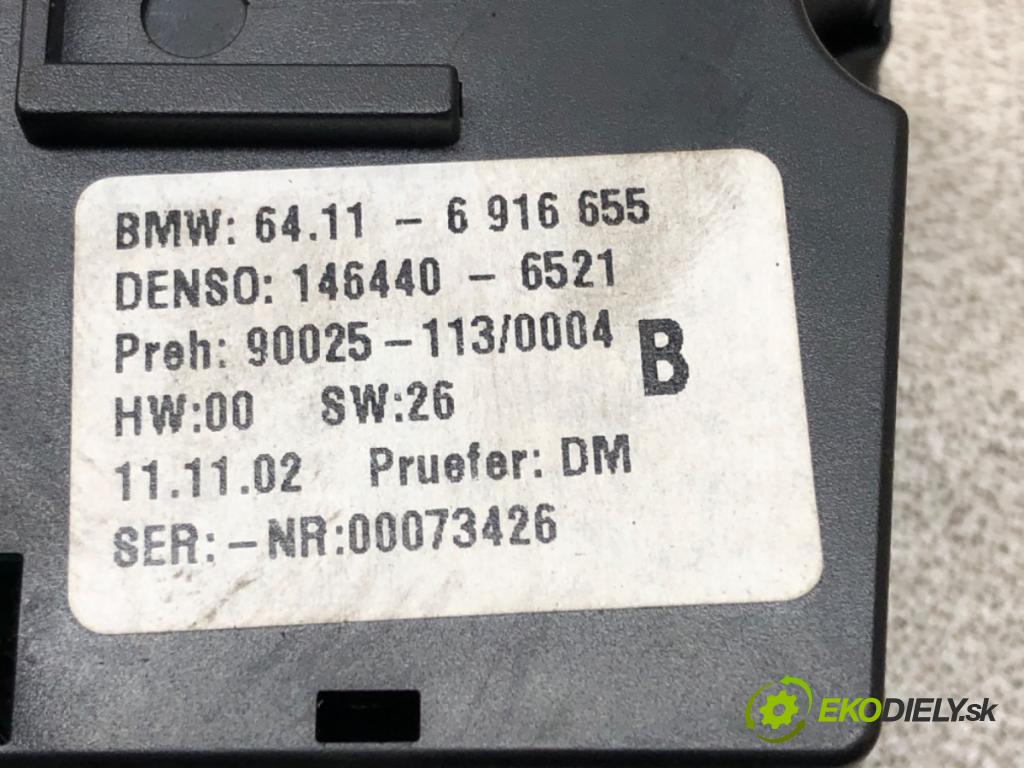 BMW 5 (E39) 1995 - 2003    525 i 141 kW [192 KM] benzyna 2000 - 2003  Panel ovládaní topení 6916655 (Ovládaní topení a přepínače)