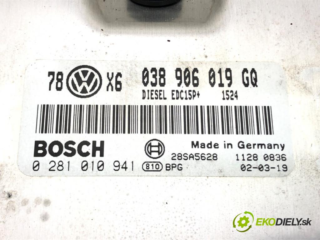 VW PASSAT B5.5 (3B3) 2000 - 2005    1.9 TDI 96 kW [130 KM] olej napędowy 2000 - 2005  riadiaca jednotka Motor 038906019GQ (Riadiace jednotky)