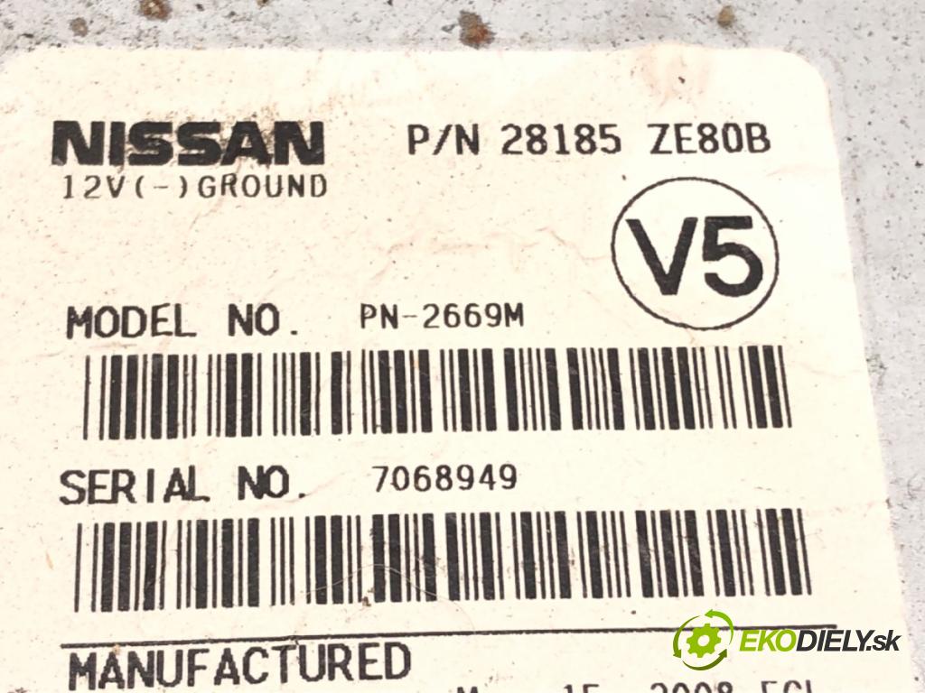 NISSAN SENTRA VI (B16) 2006 - 2013    2.5 149 kW [203 KM] benzyna 2006 - 2012  RADIO 28185ZE80B (Audio zařízení)