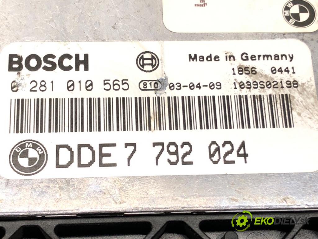 BMW 3 (E46) 1997 - 2005    320 d 110 kW [150 KM] olej napędowy 2001 - 2005  řídící jednotka motora 0281010565 (Řídící jednotky)