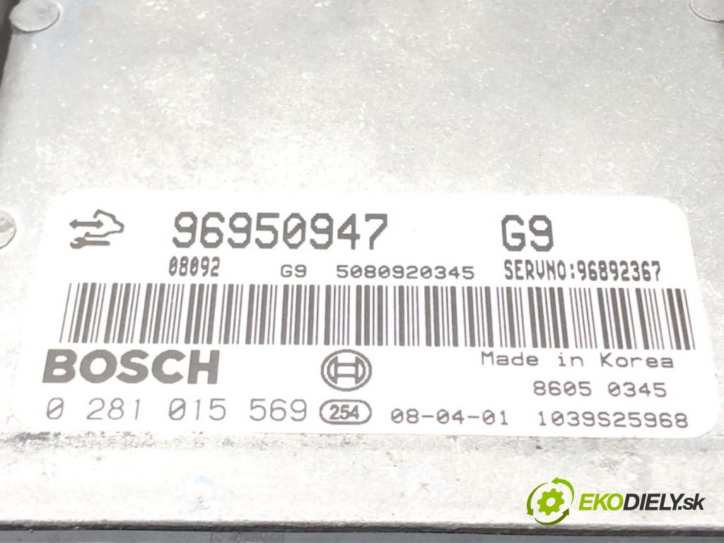 CHEVROLET CAPTIVA (C100, C140) 2006 - 2022    2.0 D 93 kW [126 KM] olej napędowy 2006 - 2009  riadiaca jednotka Motor 96950947 0281015569 (Riadiace jednotky)