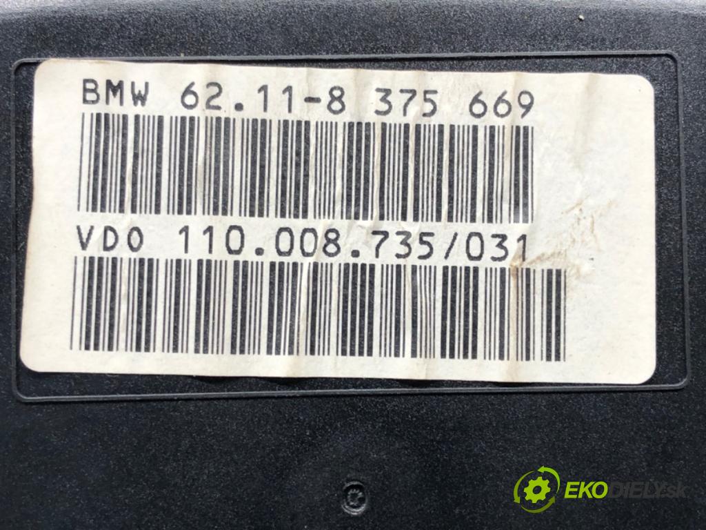 BMW 5 (E39) 1995 - 2003    520 i 110 kW [150 KM] benzyna 1996 - 2003  prístrojovka 62118375669 (Přístrojové desky, displeje)
