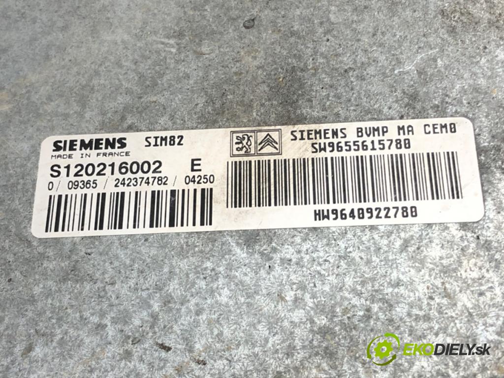 CITROEN C3 Pluriel (HB_) 2003 - 2022    1.6 80 kW [109 KM] benzyna 2003 - 2022  Modul Riadiaca jednotka prevodovky 9655615780 (Riadiace jednotky prevodovky)