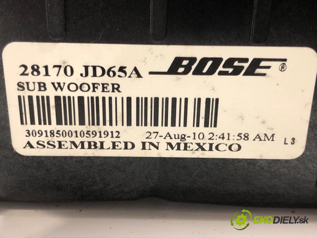 NISSAN QASHQAI / QASHQAI +2 I (J10, NJ10, JJ10E) 2006 - 2014    2.0 104 kW [141 KM] benzyna 2007 - 2013  subwoofer BOSE 28170JD65A (Audio zařízení)