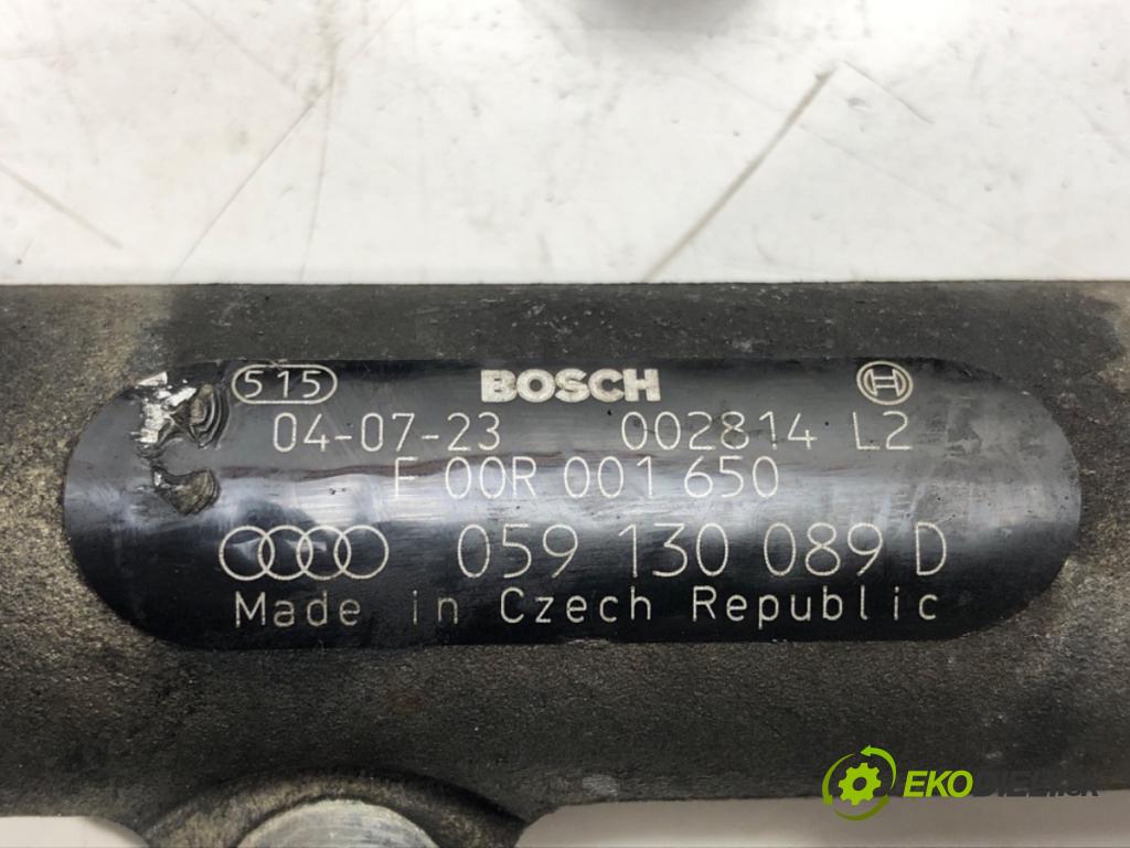 AUDI A6 C6 (4F2) 2004 - 2011    3.0 TDI quattro 165 kW [225 KM] olej napędowy 2004  lišta vstřikovací 059130089D 059130090J