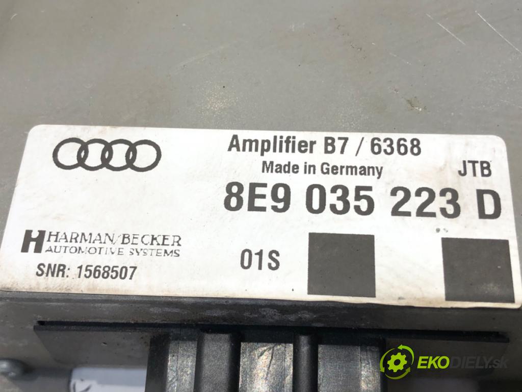 AUDI A4 B7 Avant (8ED) 2004 - 2008    2.0 TDI 103 kW [140 KM] olej napędowy 2004 - 2008  zesilovač 8E9035223D (Zesilovače)