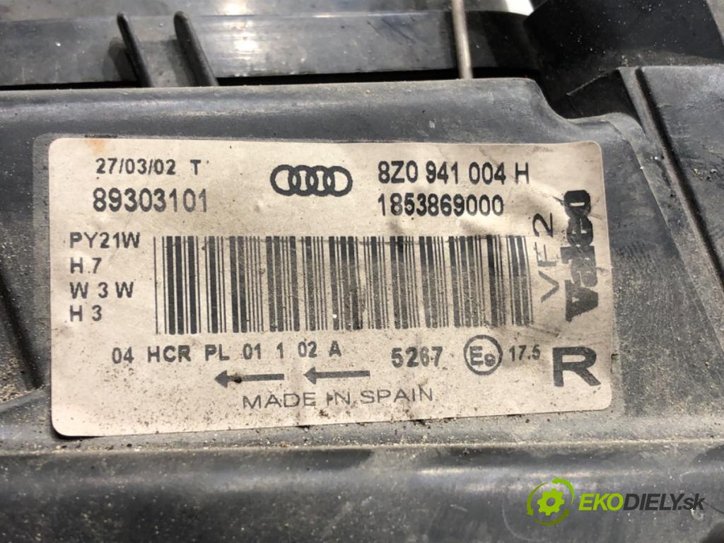 AUDI A2 (8Z0) 2000 - 2005    1.4 55 kW [75 KM] benzyna 2000 - 2005  Svetlomet pravy predný 8Z0941004H