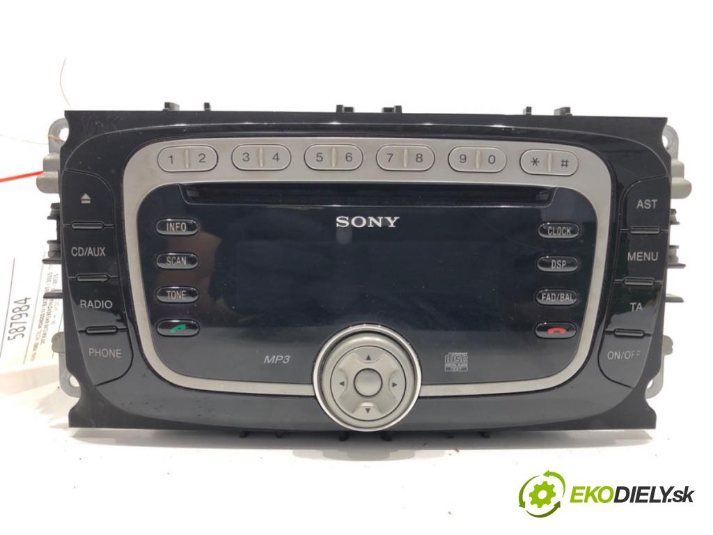 FORD MONDEO IV (BA7) 2007 - 2015    2.0 107 kW [145 KM] benzyna 2007 - 2015  RADIO 7S7T-18C939-CE (Audio zariadenia)