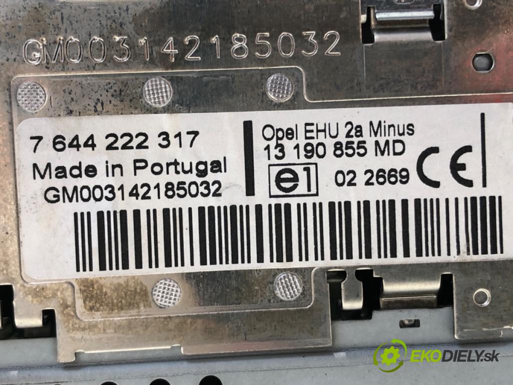 OPEL MERIVA A nadwozie wielkoprzestrzenne (MPV) (X03) 2003 - 2010    1.7 CDTI (E75) 74 kW [100 KM] olej napędowy 2003 - 2010  RADIO 13190855 (Audio zařízení)