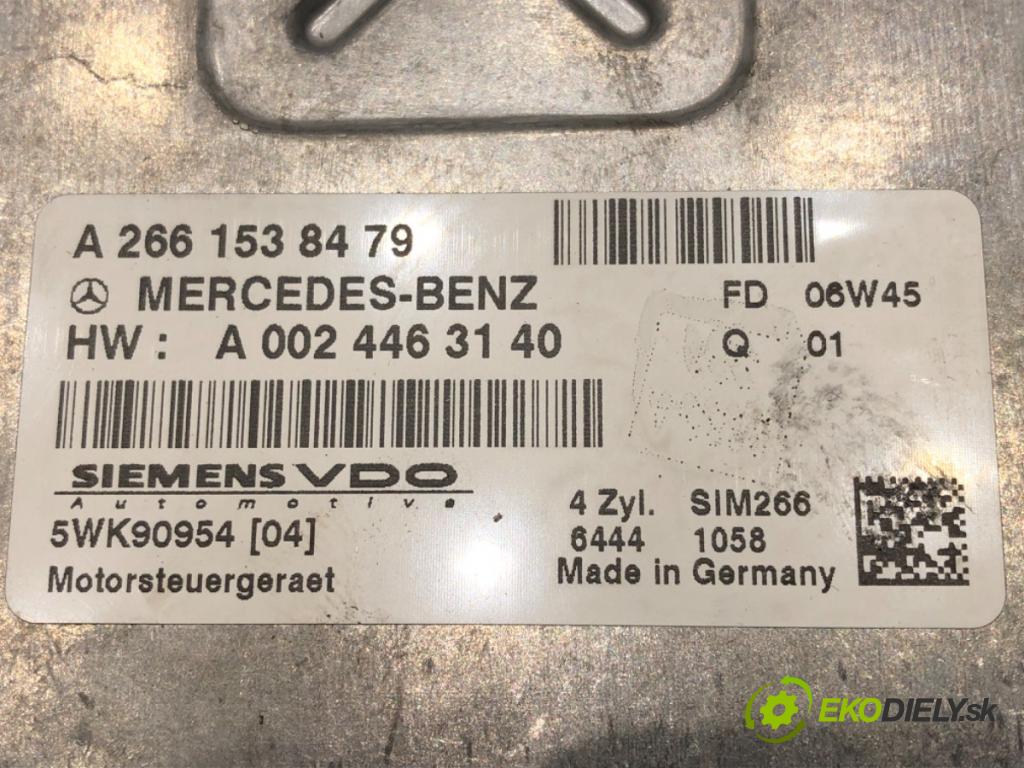 MERCEDES-BENZ KLASA A (W169) 2004 - 2012    A 150 (169.031, 169.331) 70 kW [95 KM] benzyna 2004 - 2012  řídící jednotka motora A2661538479 (Řídící jednotky)