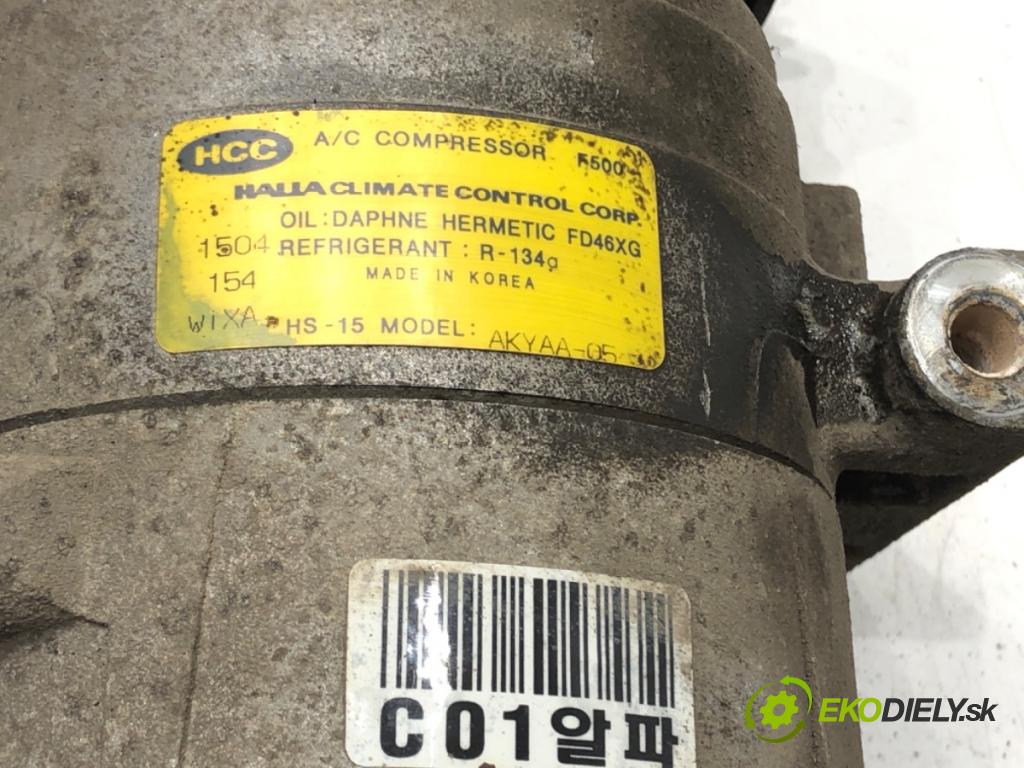 HYUNDAI MATRIX (FC) 2001 - 2010    1.6 76 kW [103 KM] benzyna 2001 - 2010  Kompresor klimatizácie AKYAA-05 (Kompresory klimatizácie)