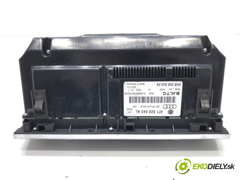 AUDI A6 C6 Avant (4F5) 2004 - 2011    2.0 TDI 100 kW [136 KM] olej napędowy 2005 - 2011  Panel ovládaní topení 4F1820043AL (Ovládaní topení a přepínače)