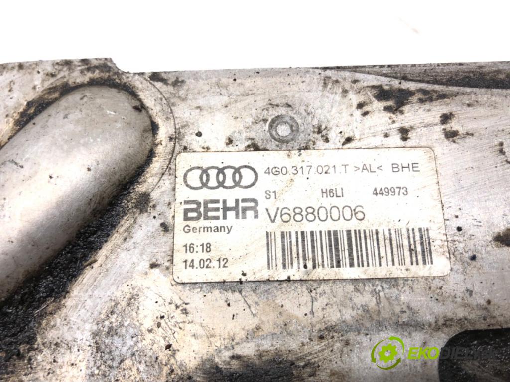 AUDI A6 C7 Avant (4G5, 4GD) 2011 - 2018    3.0 TDI quattro 180 kW [245 KM] olej napędowy 2011 - 2018  chladič oleje převodovky 4H0317021T (Chladiče oleje)