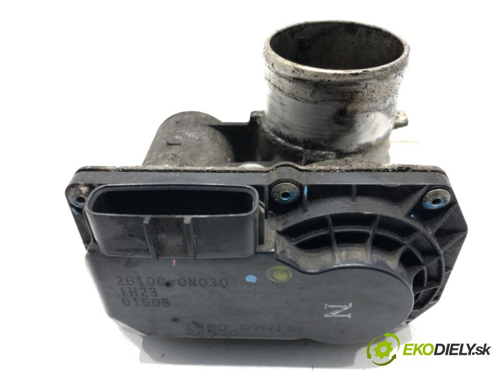 TOYOTA YARIS (_P13_) 2010 - 2022    1.4 D (NLP130_) 66 kW [90 KM] olej napędowy 2011 - 2022  Škrtiaca klapka 26100-0N030 (Škrtiace klapky)