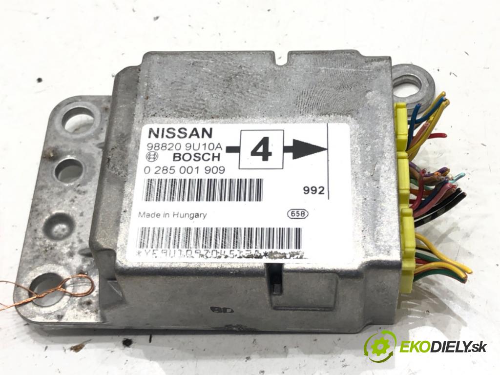 NISSAN NOTE (E11, NE11) 2005 - 2013    1.4 65 kW [88 KM] benzyna 2006 - 2012  senzor airbag 98820-9U10A (Snímače)