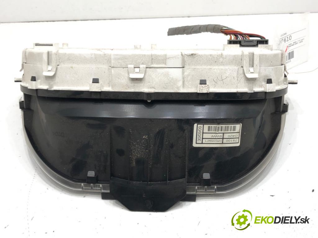 HONDA CR-V III (RE_) 2006 - 2022    2.0 i-VTEC (RE5, RE1) 110 kW [150 KM] benzyna 2007 - 2012  Prístrojovka HR0359471 (Prístrojové dosky, displeje)