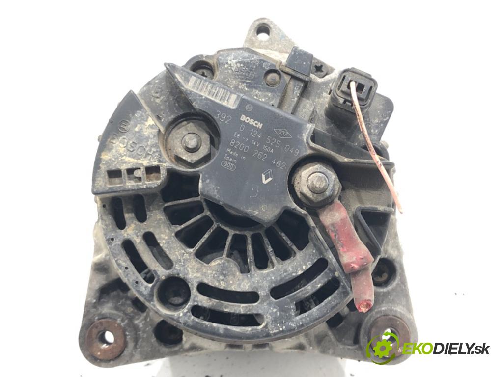 RENAULT LAGUNA II (BG0/1_) 2001 - 2007    2.0 16V Turbo (BG0S, BG1L, BG1M) 120 kW [163 KM] benzyna 2003 - 2005  Alternátor 8200262462 (Alternátory)