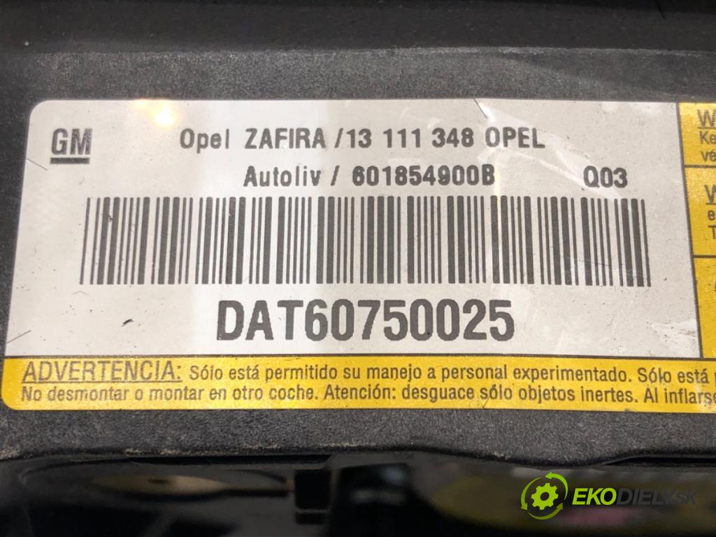 OPEL ZAFIRA B Nadwozie pełne/minivan (A05) 2005 - 2015    1.9 CDTI VAN (M75) 110 kW [150 KM] olej napędowy 2005 - 2015  AirBag volantu 13111348 (Airbagy)