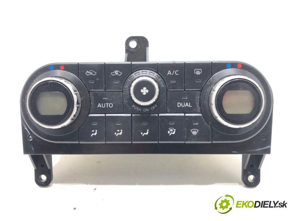 NISSAN QASHQAI / QASHQAI +2 I (J10, NJ10, JJ10E) 2006 - 2014    2.0 dCi 110 kW [150 KM] olej napędowy 2007 - 2013  Panel ovládania kúrenia 27500JD45A (Prepínače, spínače, tlačidlá a ovládače kúrenia)