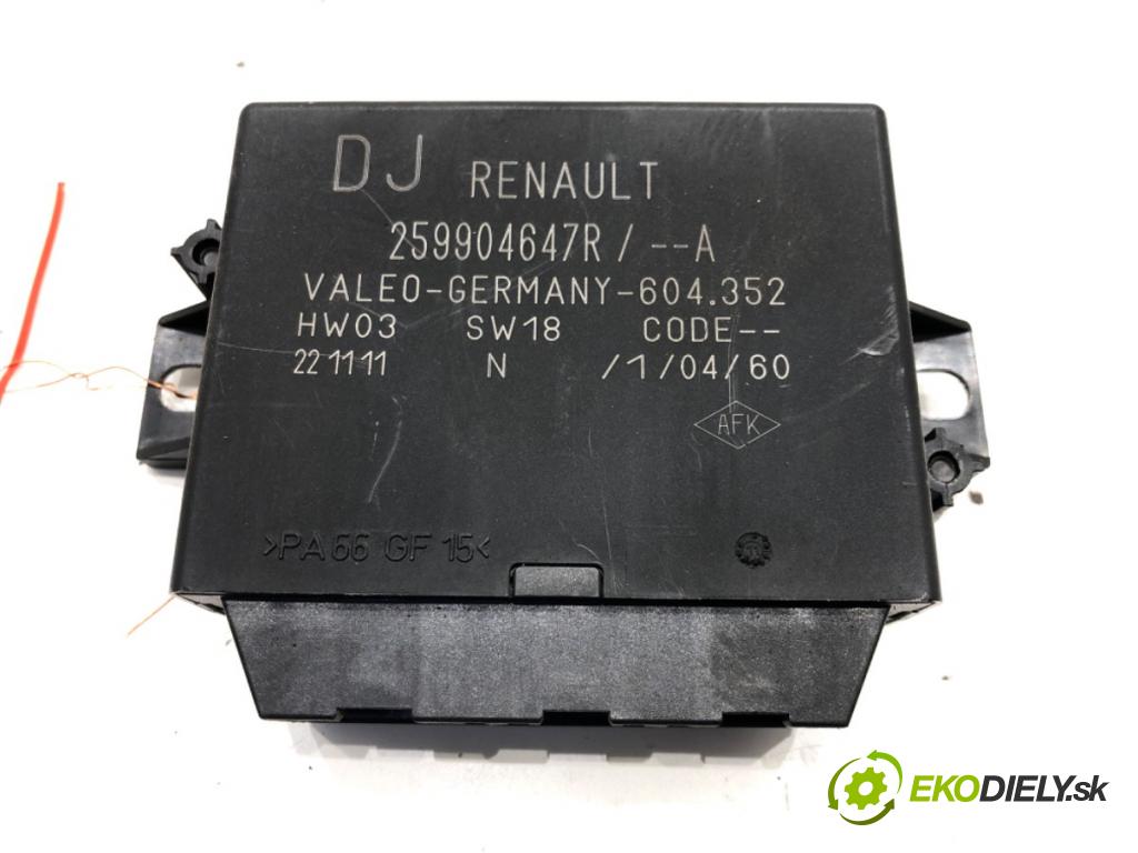 RENAULT LAGUNA III (BT0/1) 2007 - 2015    2.0 dCi (BT07, BT0J, BT14, BT1A, BT1S) 96 kW [131 KM] olej napędowy 2007 - 2015  modul PDC 259904647R (Ostatní)