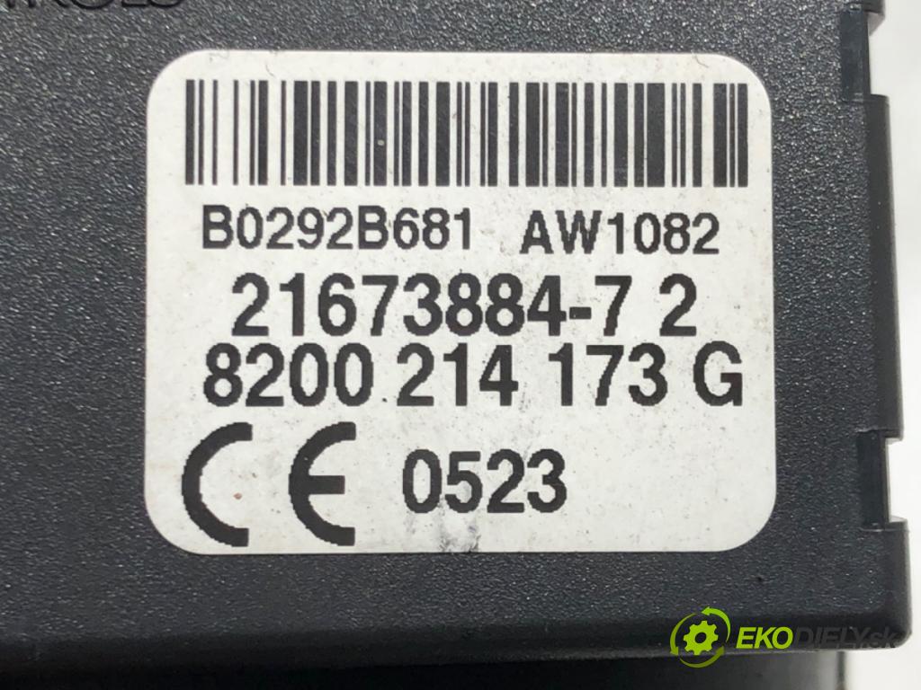 RENAULT CLIO III (BR0/1, CR0/1) 2005 - 2014    1.2 16V (BR02, BR0J, BR11, CR02, CR0J, CR11) 55 kW [75 KM] benzyna 2005 - 2014  spínačka  (Spínací skříňky a klíče)