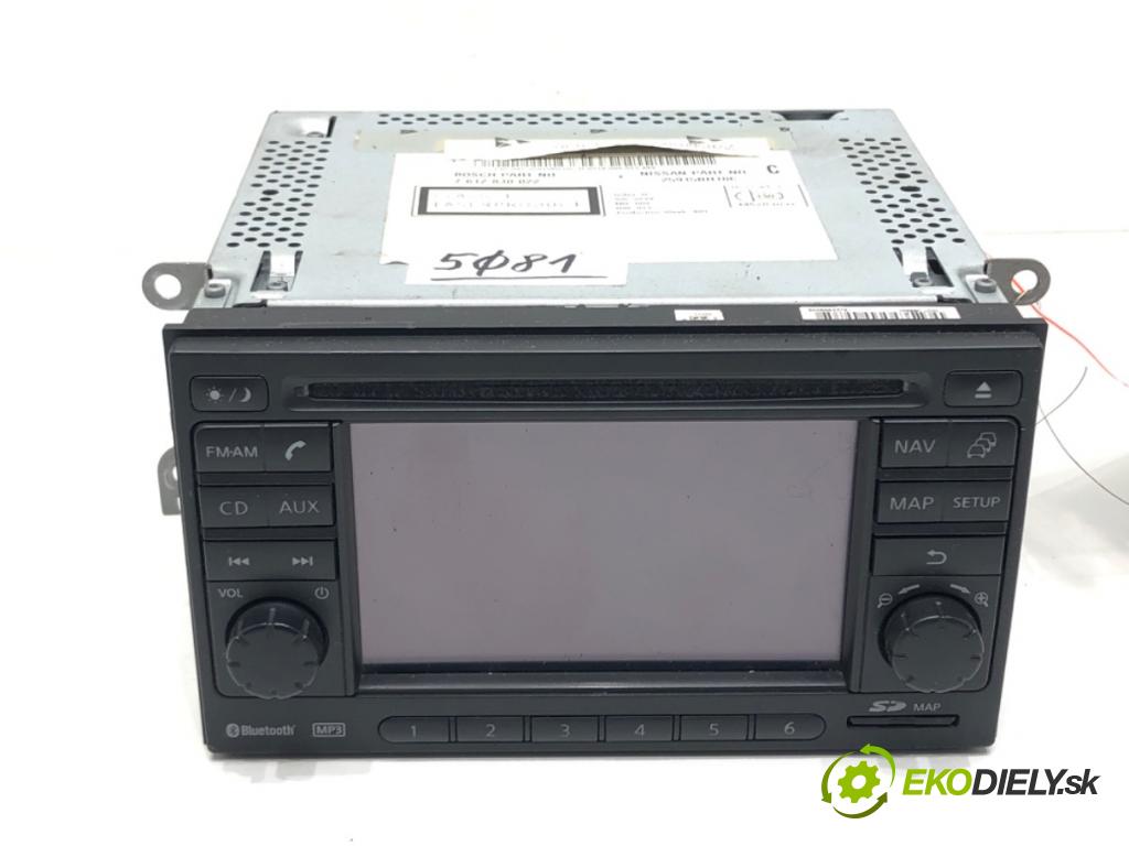 NISSAN QASHQAI / QASHQAI +2 I (J10, NJ10, JJ10E) 2006 - 2014    1.6 84 kW [114 KM] benzyna 2007 - 2013  RADIO 25915BH10C (Audio zariadenia)