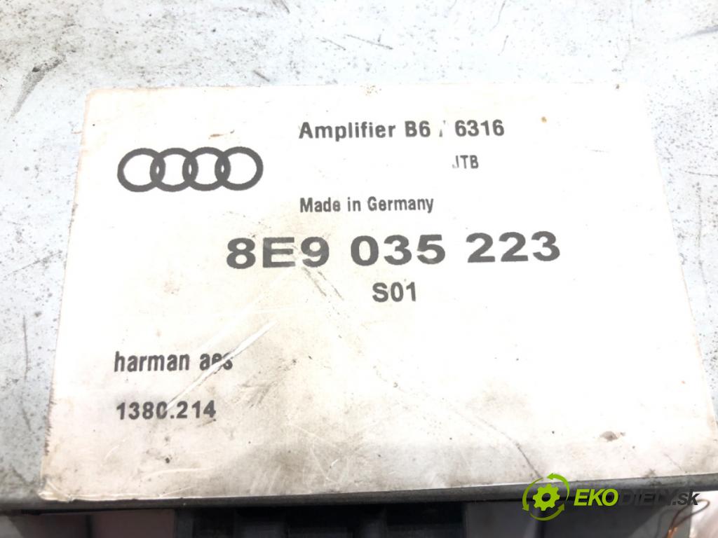 AUDI A4 B6 Avant (8E5) 2000 - 2005    1.9 TDI 96 kW [130 KM] olej napędowy 2001 - 2004  zesilovač 8E9035223 (Zesilovače)