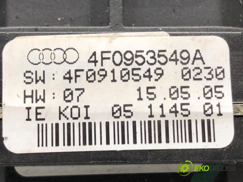 AUDI A6 C6 Avant (4F5) 2004 - 2011    3.0 TDI quattro 165 kW [225 KM] olej napędowy 2005 - 2006  přepínač kombinovaný 4F0953549A (Ovládaní topení a přepínače)