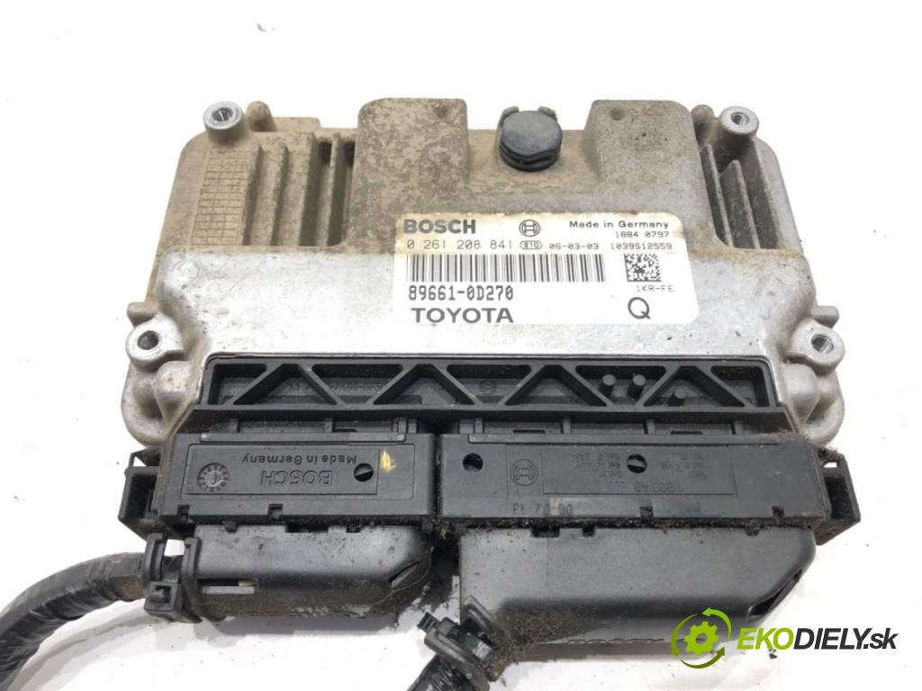 TOYOTA YARIS (_P9_) 2005 - 2014    1.0 VVT-i (KSP90_) 51 kW [69 KM] benzyna 2005 - 2011  riadiaca jednotka Motor 0261208841 (Riadiace jednotky)