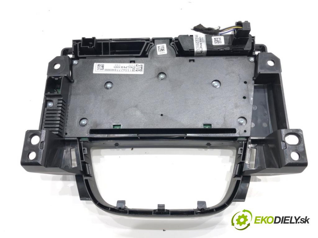 OPEL MERIVA B nadwozie wielkoprzestrzenne (MPV) (S10) 2010 - 2017    1.4 (75) 74 kW [100 KM] benzyna 2010 - 2017  Panel ovládania radia 13362778 (Prepínače, spínače, tlačidlá a ovládače kúrenia)