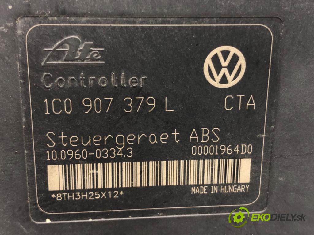 VW GOLF IV (1J1) 1997 - 2008    1.6 16V 77 kW [105 KM] benzyna 2000 - 2005  Pumpa ABS 1J0614117G 1C0907379L (Pumpy ABS)