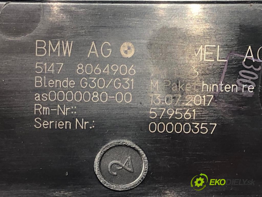 BMW 5 (G30, F90) 2016 - 2022    540 i xDrive 250 kW [340 KM] benzyna 2016 - 2020  Lišta Násada prahu zad pravá 8064906