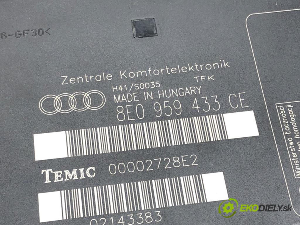 AUDI A4 B7 Avant (8ED) 2004 - 2008    2.0 TDI 103 kW [140 KM] olej napędowy 2004 - 2008  Modul komfortu 8E0959433CE (Moduly komfortu)