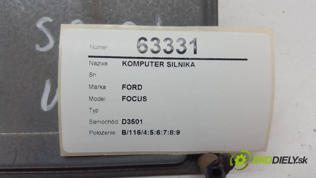 FORD FOCUS   2004 74kW             1560 řídící jednotka motora  (Řídící jednotky)