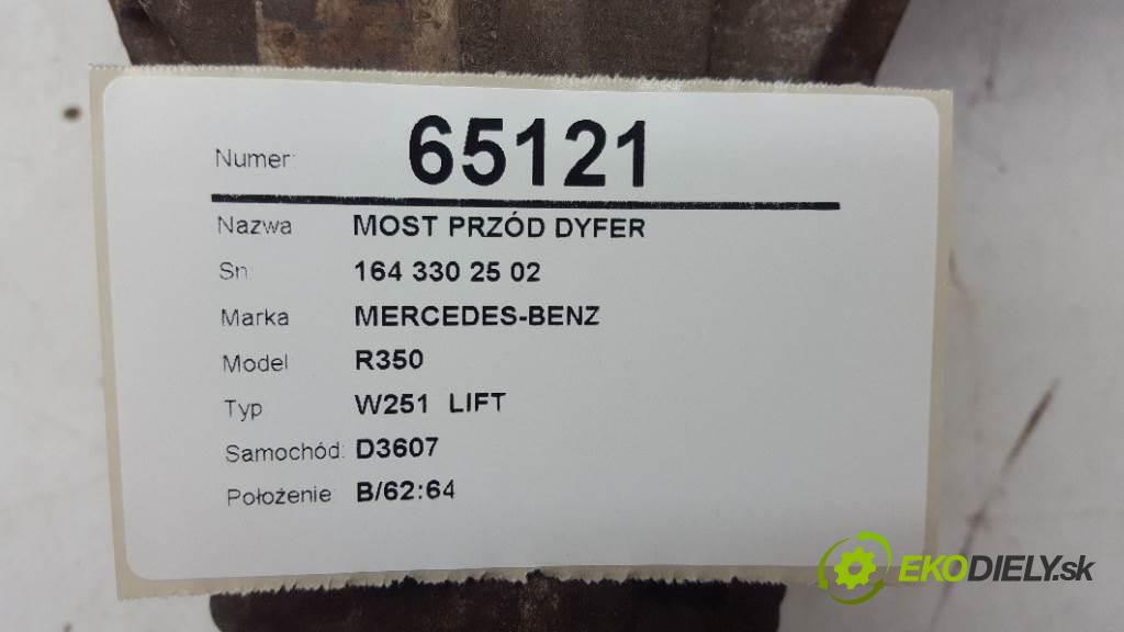 MERCEDES-BENZ R350 W251  LIFT 2010 195kW W251  LIFT 2987 Most predný ,diferenciál 164 330 25 02 (Predné)