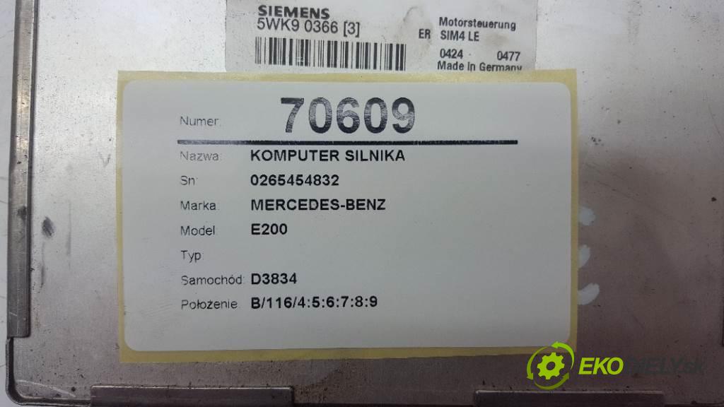 MERCEDES-BENZ E200  2000 120kW    1998 řídící jednotka motora 0265454832 (Řídící jednotky)