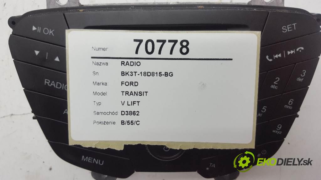 FORD TRANSIT V LIFT 2019 125kW V LIFT 1995 RADIO BK3T-18D815-BG (Audio zařízení)