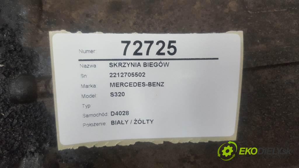 MERCEDES-BENZ S320  2008 173kW    2987 Prevodovka 2212705502 (Prevodovky)