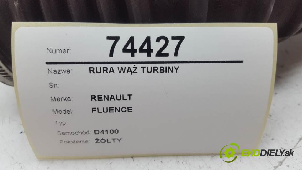 RENAULT FLUENCE  2010 103kW    1997 Rúra hadice turba  (Hadice intercoolera)