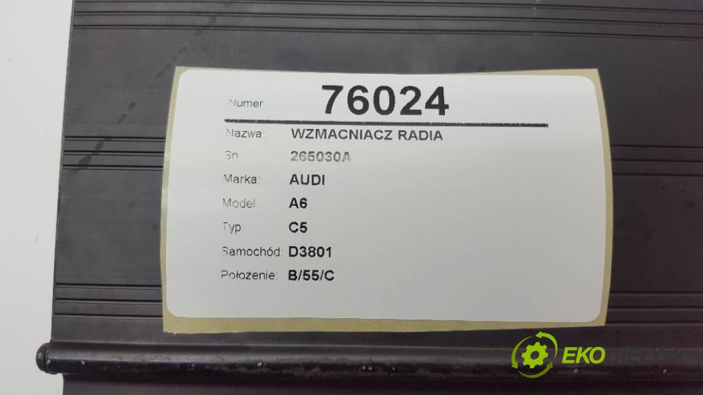 AUDI A6 C5 1999 110kW C5 1781 zesilovač radia 265030A (Zesilovače)