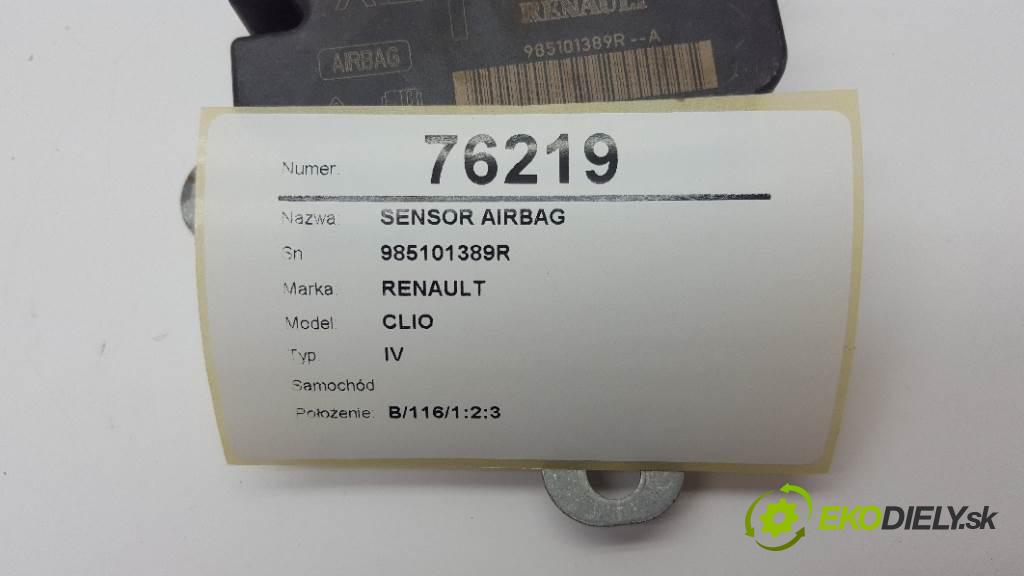 RENAULT CLIO    IV  senzor airbag 985101389R (Snímače)