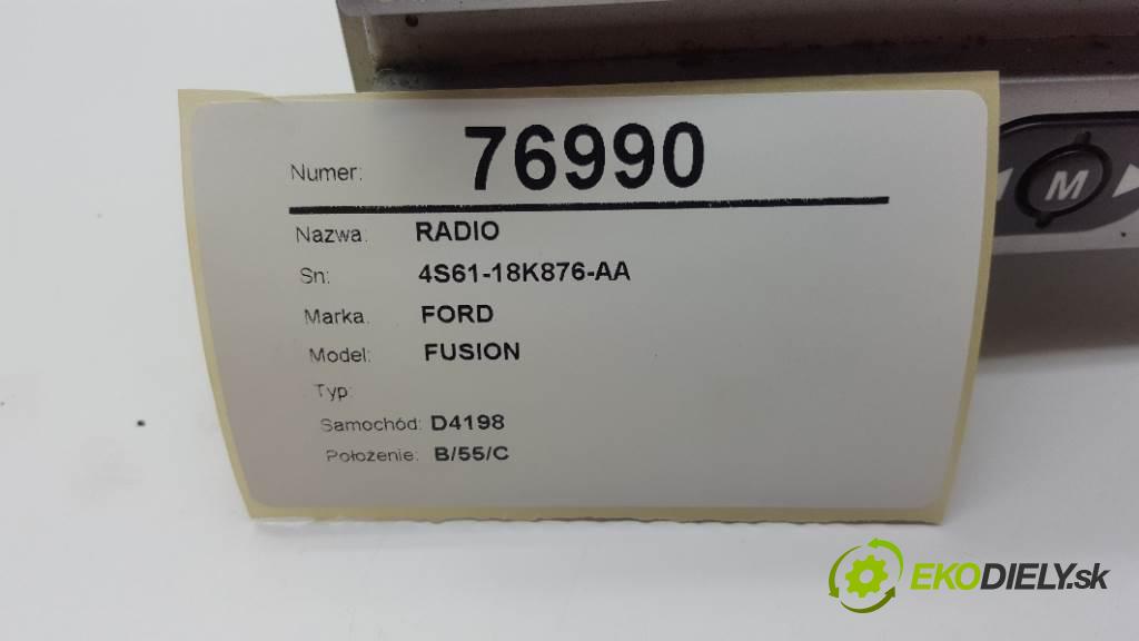 FORD FUSION  2003 59kW    1388 RADIO 4S61-18K876-AA (Audio zařízení)