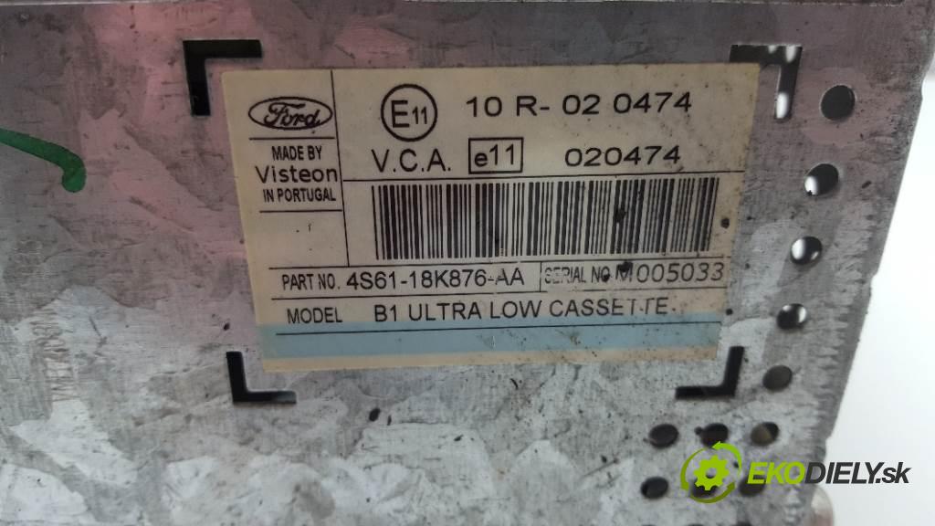 FORD FUSION  2003 59kW    1388 RADIO 4S61-18K876-AA (Audio zariadenia)