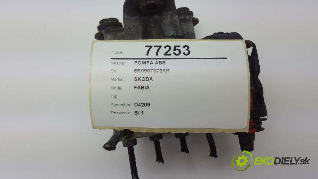 SKODA FABIA  2013 51kW    1198 Pumpa ABS 6R0907379AR (Pumpy ABS)