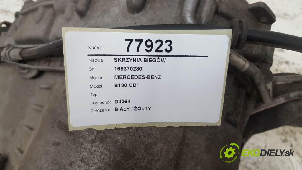 MERCEDES-BENZ B180 CDI  2007 80kW   1992 Prevodovka 169370280 (Prevodovky)